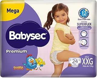 Fralda Babysec Premium Galinha Pintadinha XXG