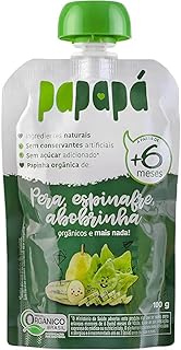 Papinha Orgânica Pera, Espinafre e Abobrinha