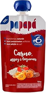 Papinha Sabor Carne, Arroz e Legumes 6+ Meses