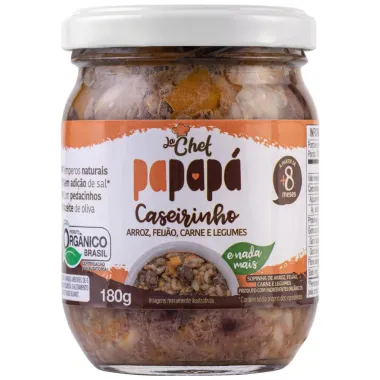 Sopinha Orgânica Arroz, Feijão, Carne e Legumes