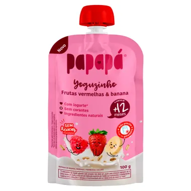 Yoguzinho Papinha Sabor Frutas Vermelhas e Banana 12+ Meses
